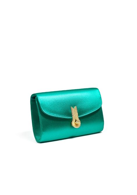 Clutch queen mid con finitura satinata in verde smeraldo Amato Daniele - donna AMATO DANIELE | 877864ARASO380